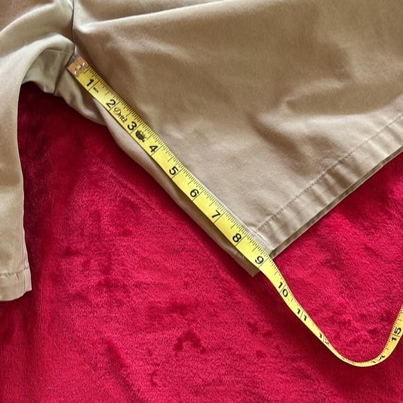 Parker Mens Khaki Shorts Adjustable Waist Size 38H - Picture 11 of 11